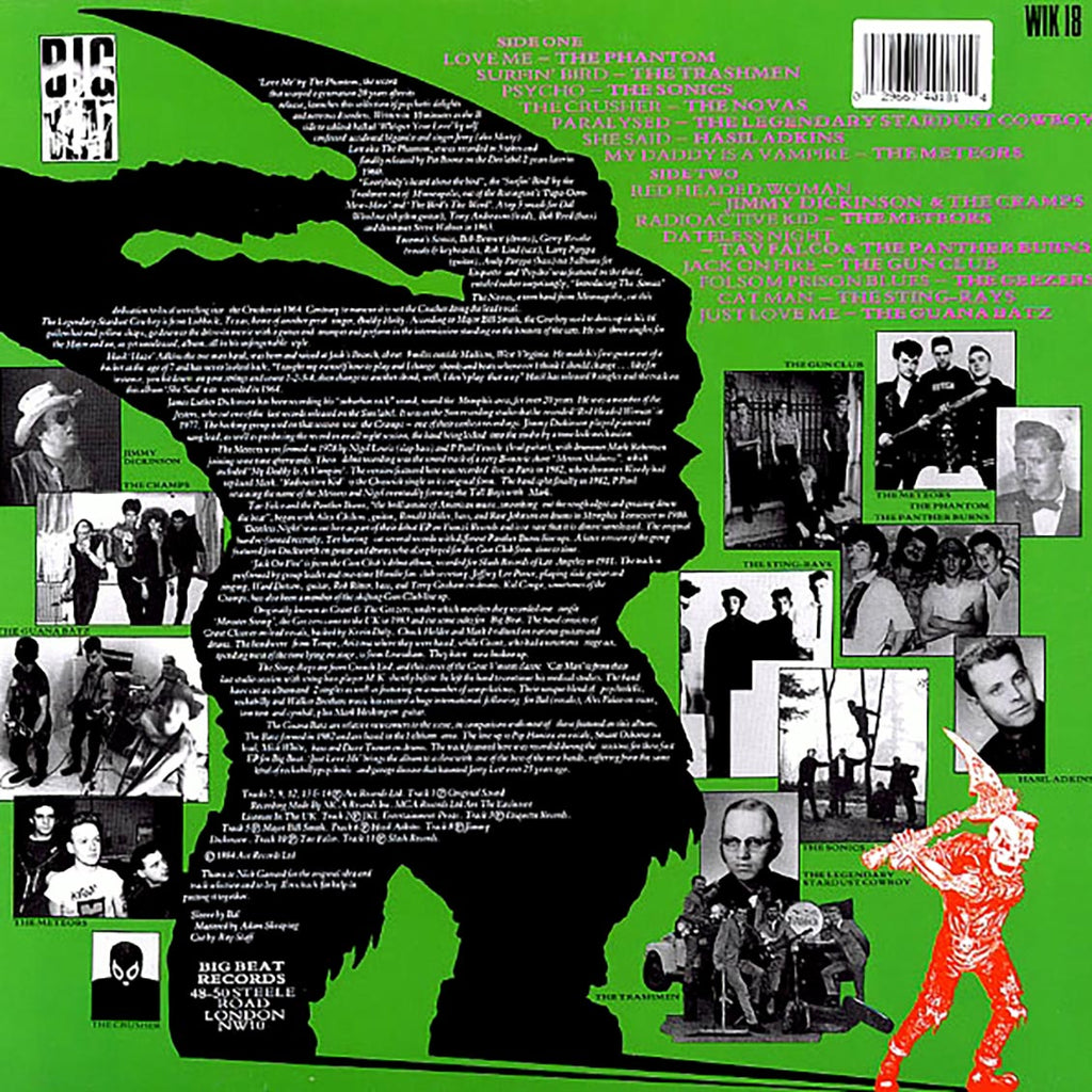 The Cramps, The Sonics, The Trashmen, The Meteors, Etc. - Rockabilly Psychosis And The Garage Disease Vinyl Record