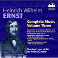 Ernst / Lupu / Hobson - Ernst Complete Music 3 - Music CD