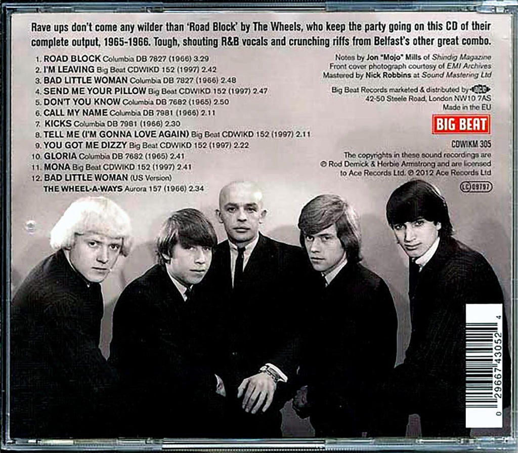 The Wheels - Road Block Music CD