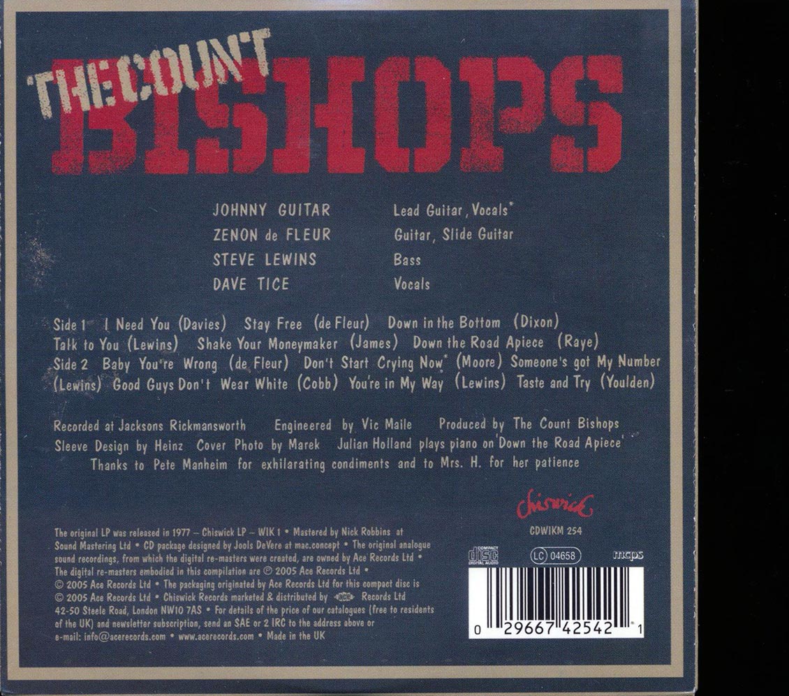 Bishops - The Count Music CD