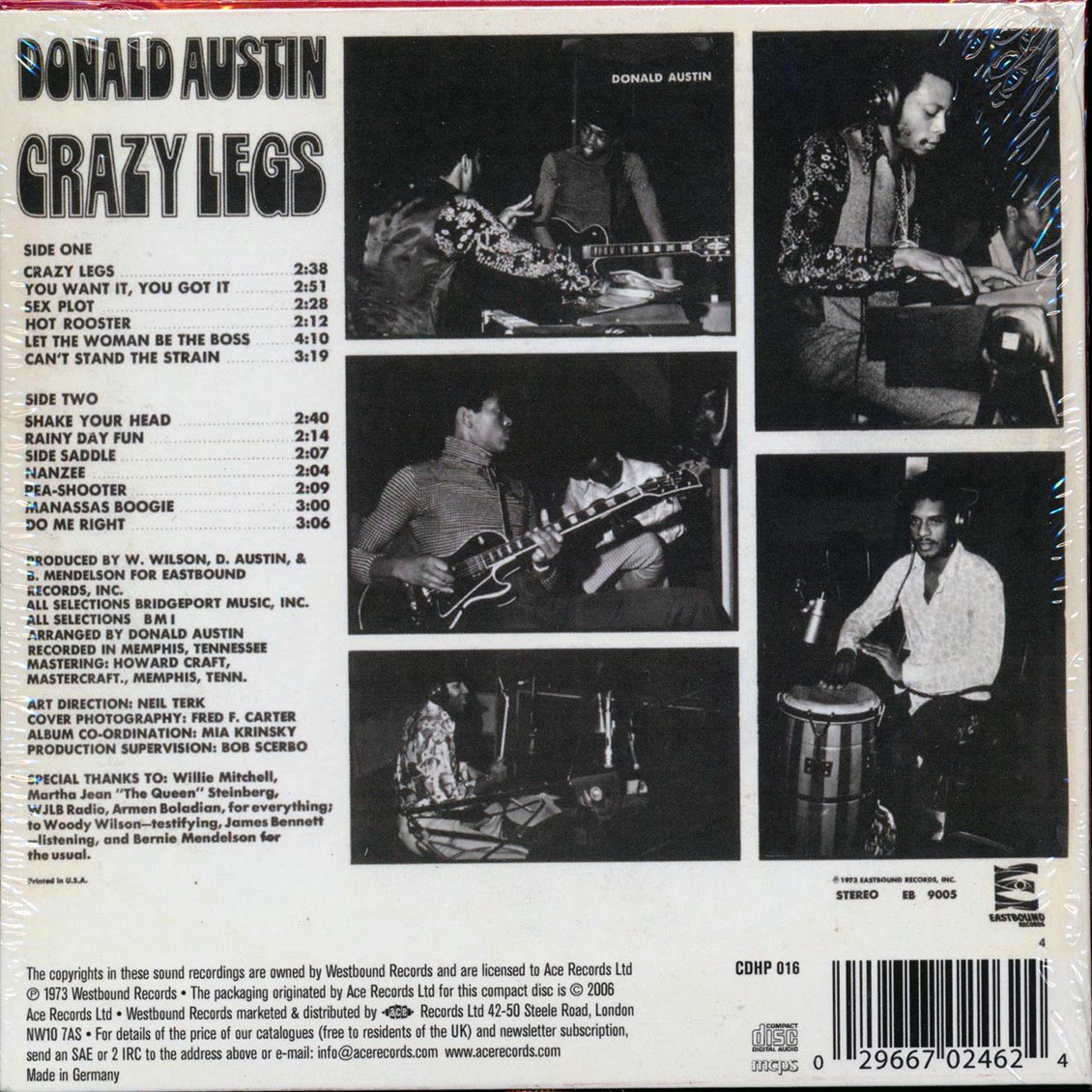 Donald Auston - Crazy Legs Music CD