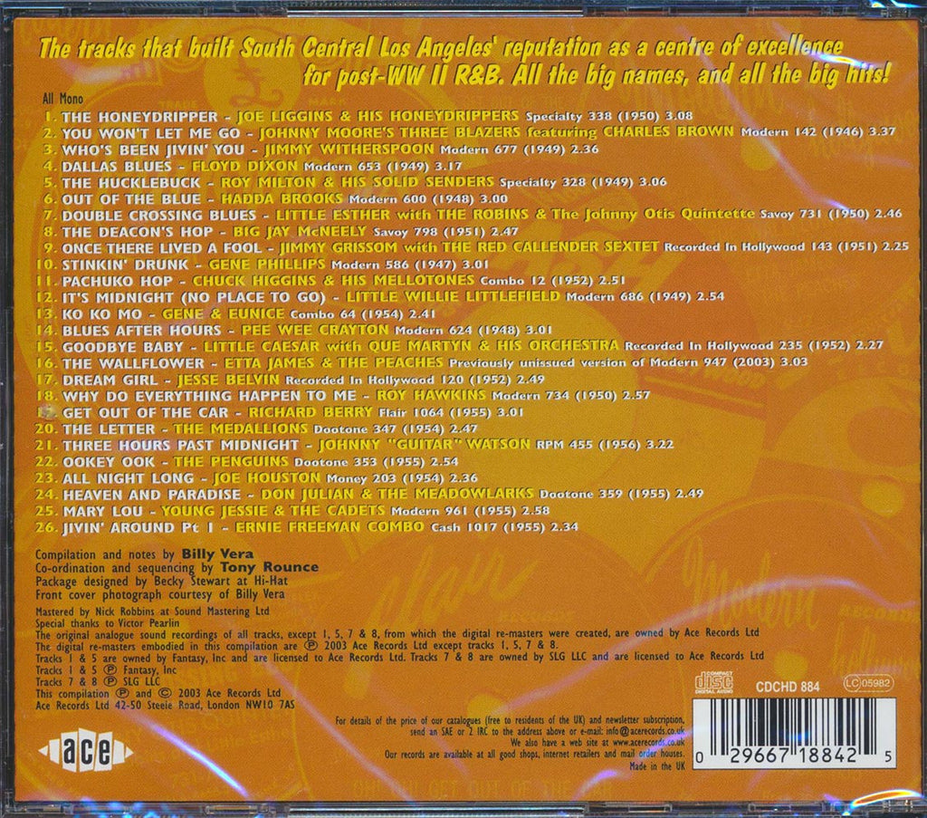 Various - Surefire Hits On Central Avenue: The South Central R & B Scene (26 tracks) Music CD