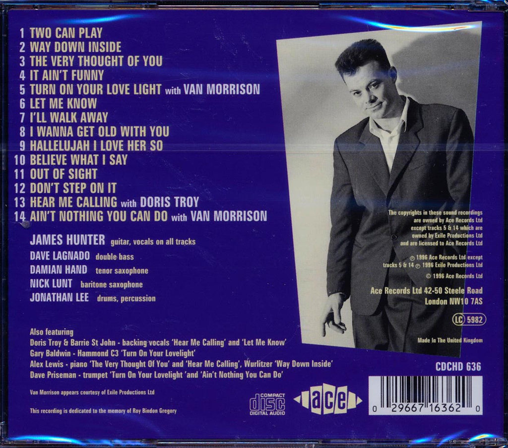 James Hunter - Believe What I Say Music CD