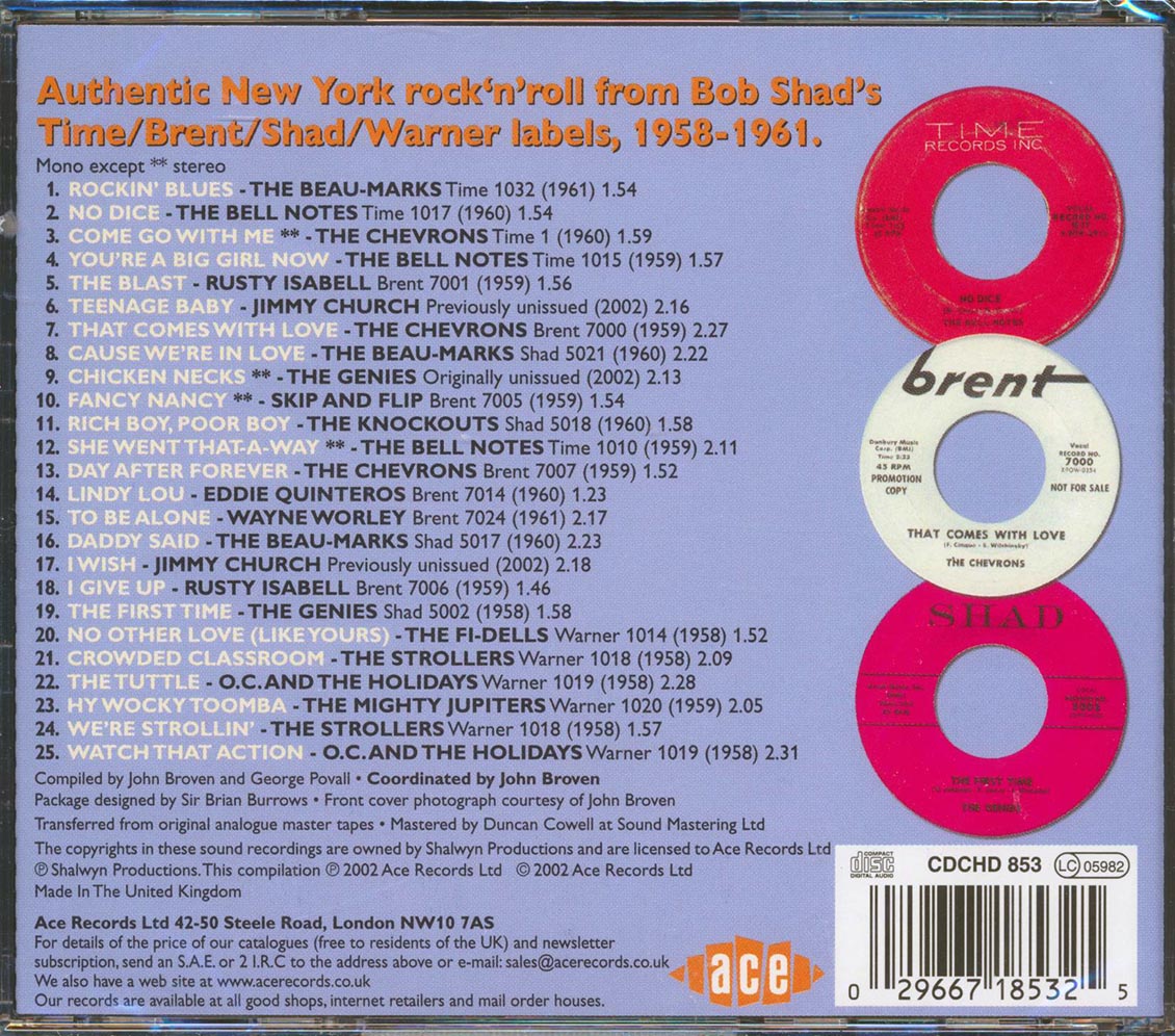 Various - More Rockin On Broadway (25 tracks) Music CD