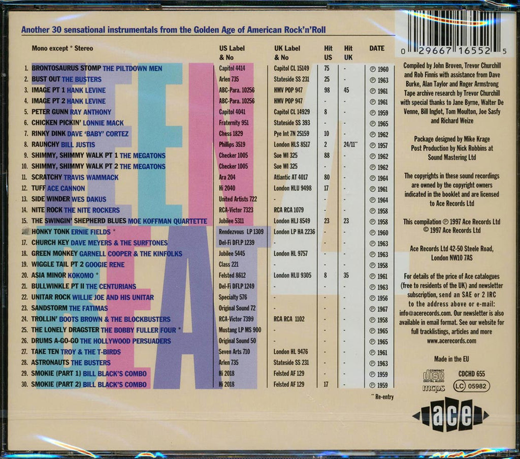 Various - Teen Beat Volume 4: Another 30 Great Rockin Instrumentals (30 tracks) Music CD