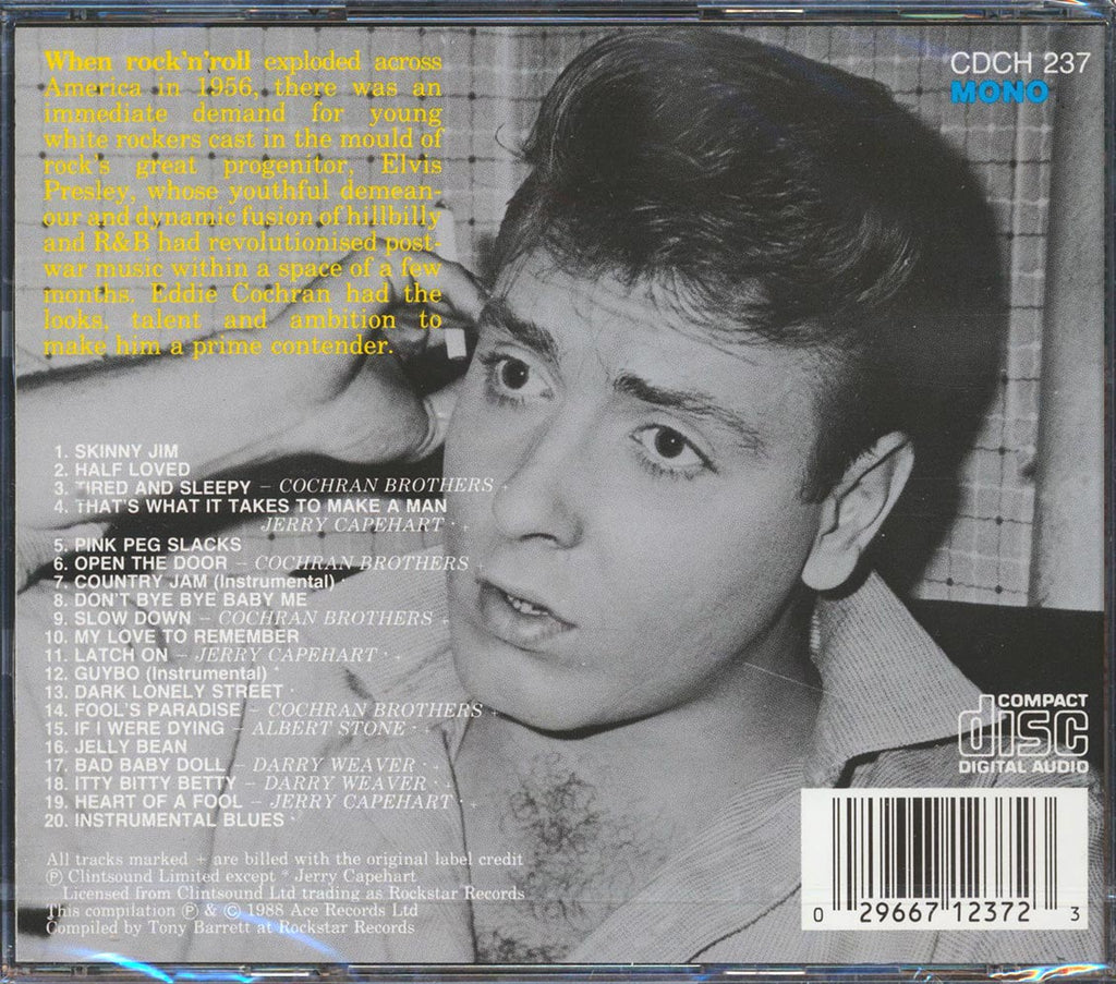 Eddie Cochran - The Early Years (20 tracks) Music CD