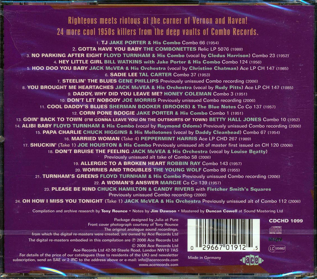 Various - Cool Daddy: The Central Avenue Scene 1951-1957 Volume 2 (24 tracks) Music CD