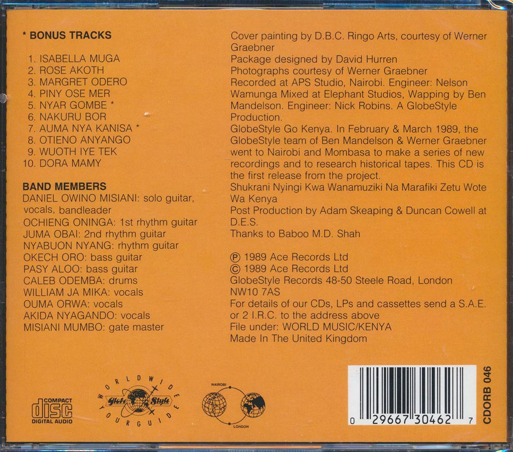 DO Misiani & Shirati Jazz - Piny Ose Mer: The World Upside Down, The Best Of Benga From The West Of Kenya Music CD