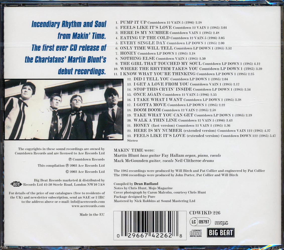 Makin Time - Rhythm: The Complete Countdown Recordings (23 tracks) Music CD