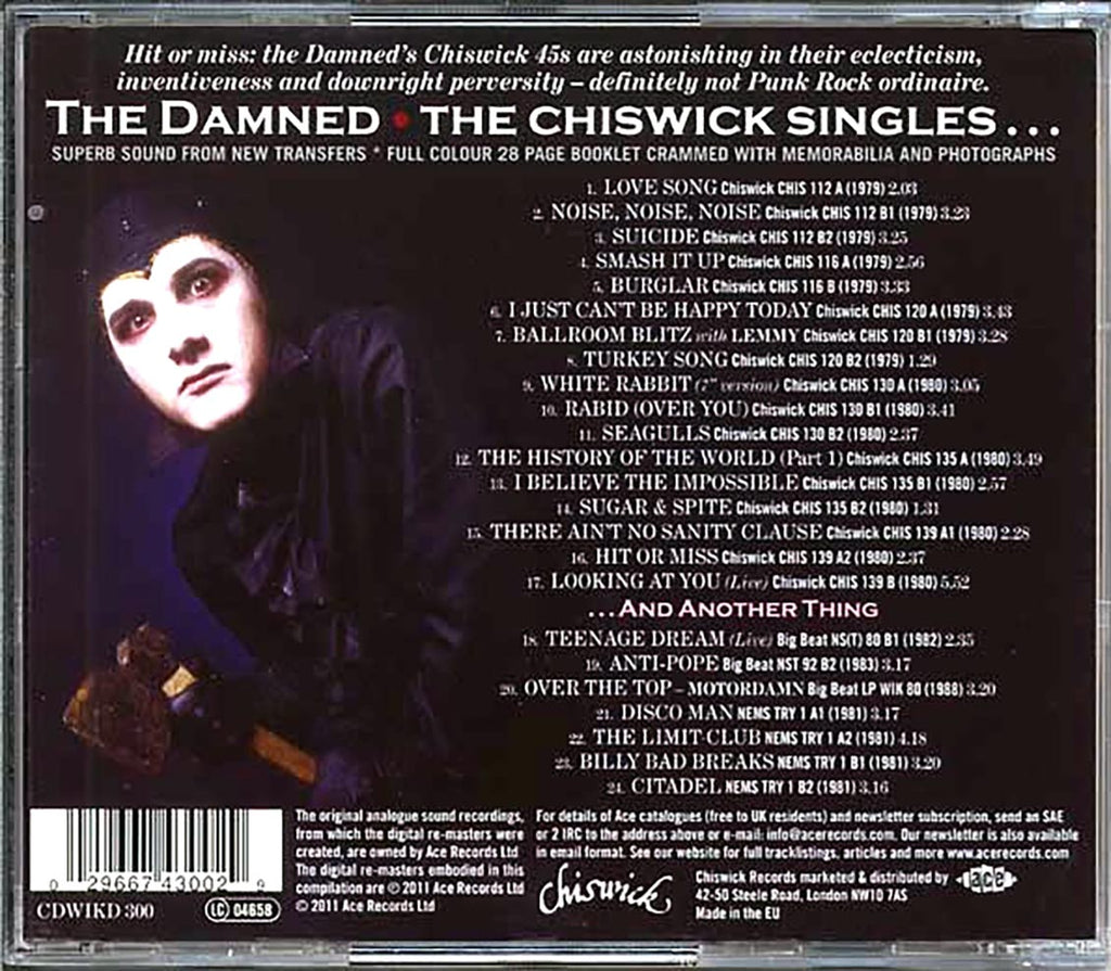 The Damned - The Chiswick Singles And Another Thing (24 tracks) Music CD