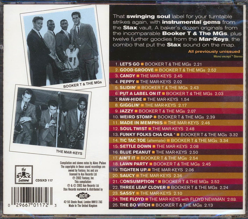 Booker T & The MG's, The Mar-Keys - Stax Instrumentals (25 tracks) Music CD