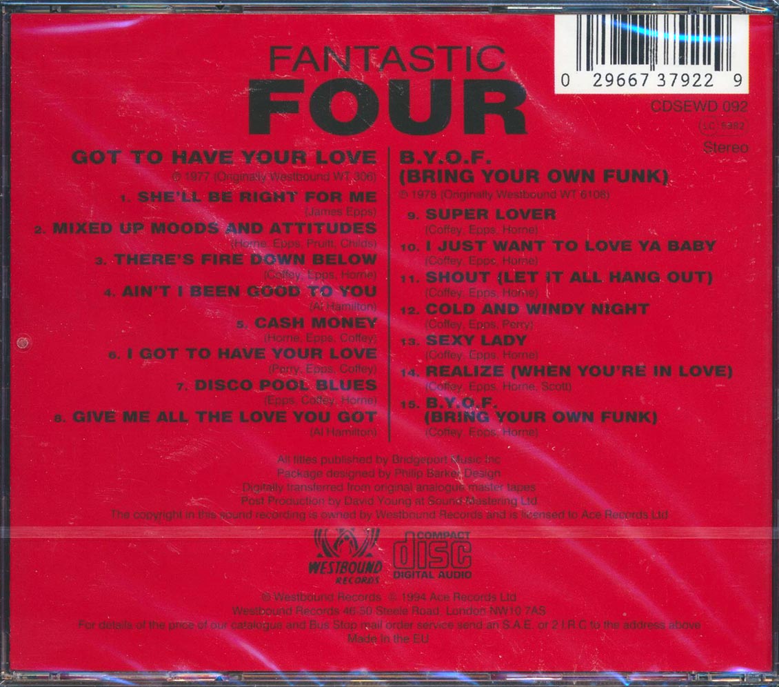 Fantastic Four - Got To Have Your Love + Bring Your Own Funk Music CD