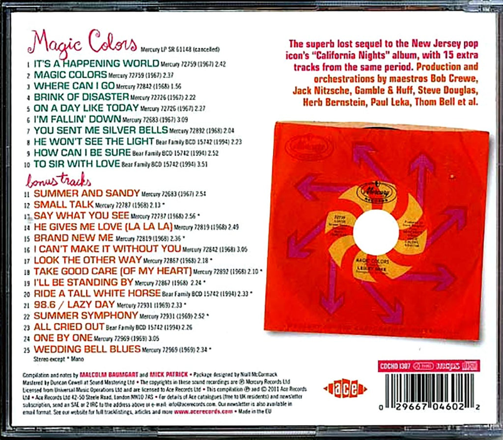 Lesley Gore - Magic Colors: The Lost Album With Bonus Tracks 1967-1969 (25 tracks) Music CD