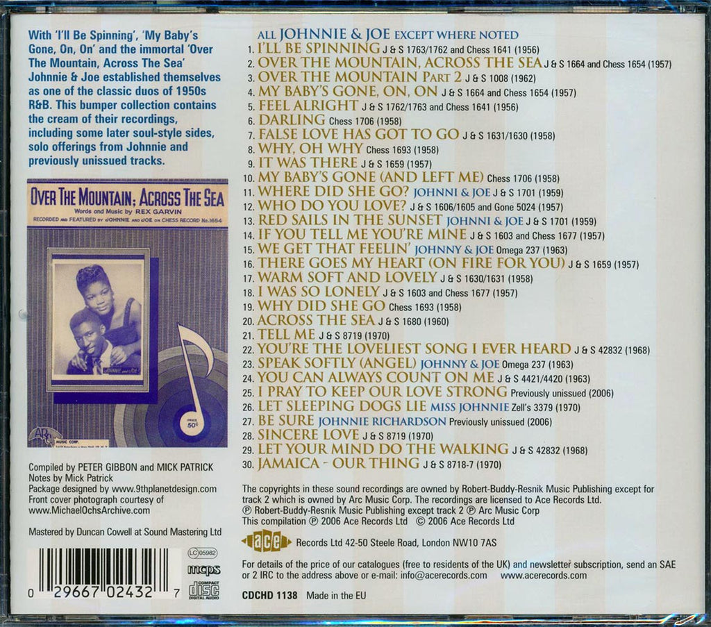 Johnnie & Joe - I'll Be Spinning: The J & S Recordings (30 tracks) Music CD