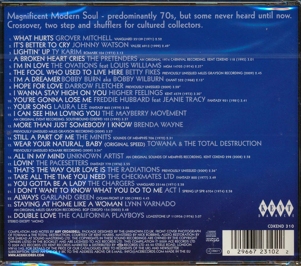 Various - Masterpieces Of Modern Soul Volume 2 (24 tracks) Music CD