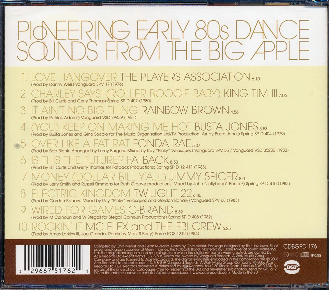 Various - The New York Sound: From The East Coast To The Future Music CD