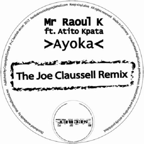 Mr Raoul K - Ayoka: The Joe Claussell Remix - Vinyl Record