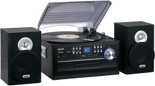Jensen Jta475 Tt Music Ent Sys Cd Cass Am/fm Black - Jensen Jta475 Tt Music Ent Sys Cd Cass Am/fm Black - Turntable