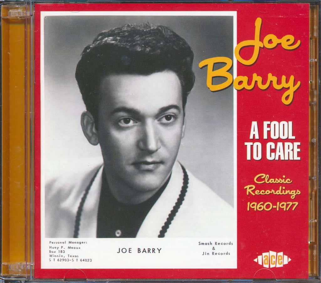 Joe Barry - A Fool To Care: Classic Recordings 1960-1977 (51 tracks) (2xCD) Music CD