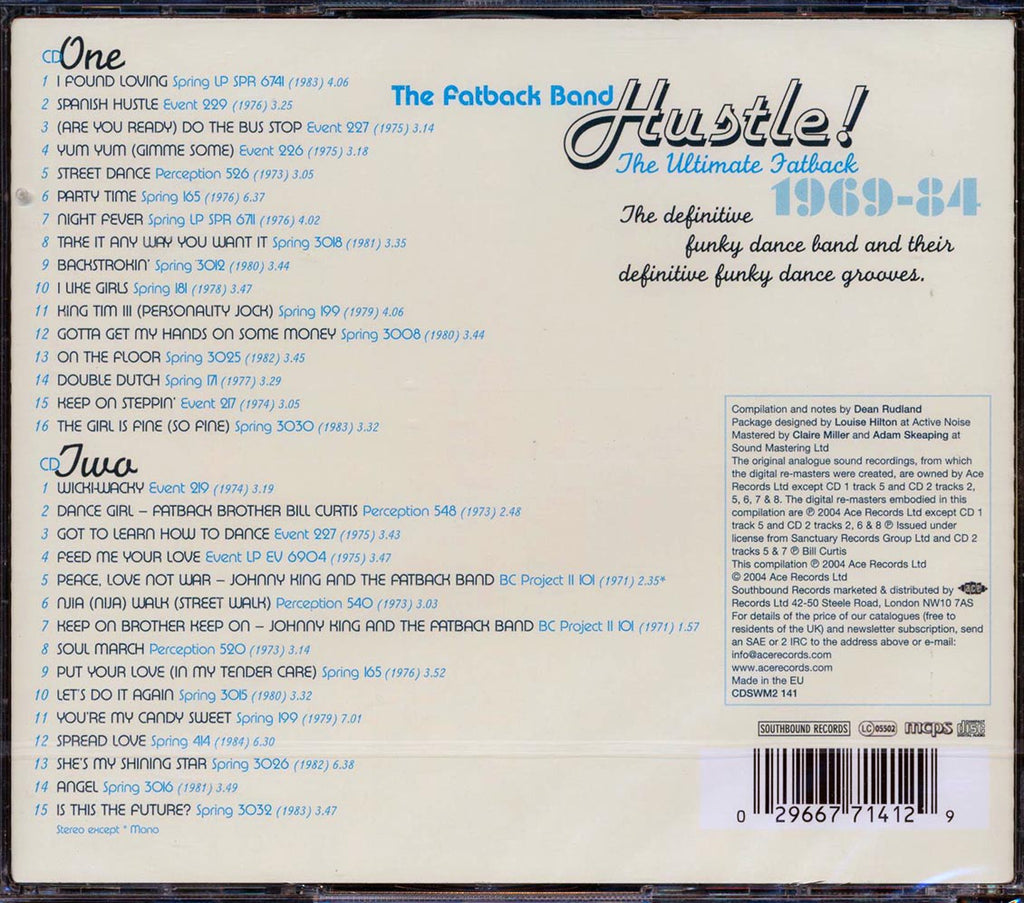 The Fatback Band - Hustle: The Ultimate Fatback 1969-1984 (31 tracks) (2xCD) Music CD