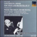 Dvorak / Chausson / Stern / Spaulding / Ny Phil - Violin Concerto Op 53 / Poeme Op 25 - Music CD