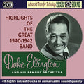 Ellington,duke - Highlights Of The Great 1940-1942 - Music CD
