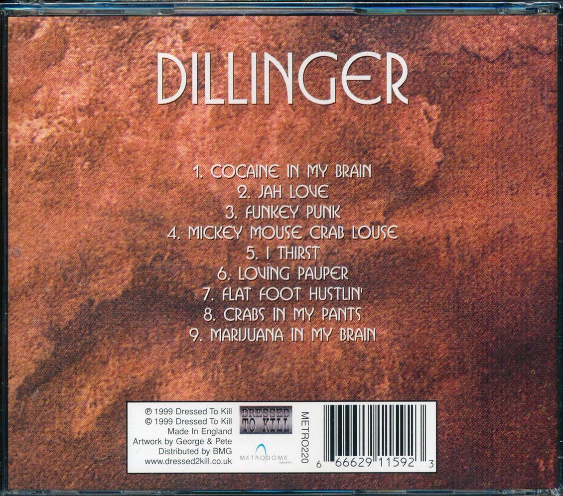 Dillinger - Kings Of Reggae (Cocaine In My Brain, Crab Louse, etc.) Music CD