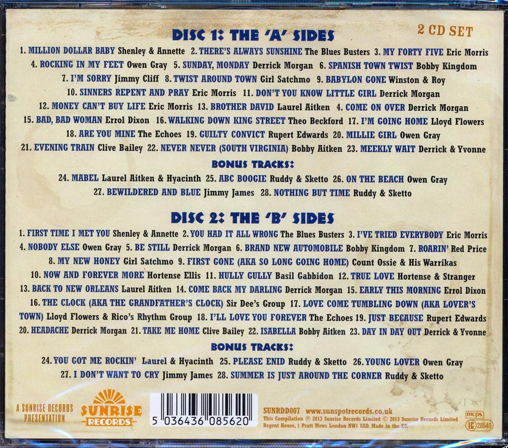 Jimmy Cliff, Theo Beckford, Eric Morris, Etc. - The Story Of Blue Beat: The Best In Ska 1962 Part 1 (56 tracks) (2xCD) Music CD