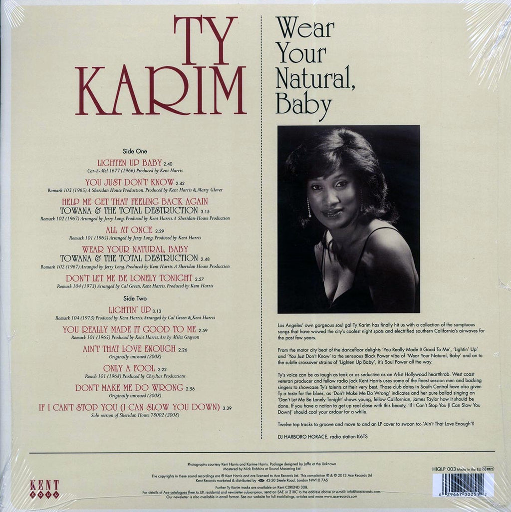 Ty Karim - Wear Your Natural, Baby (180g) Vinyl Record