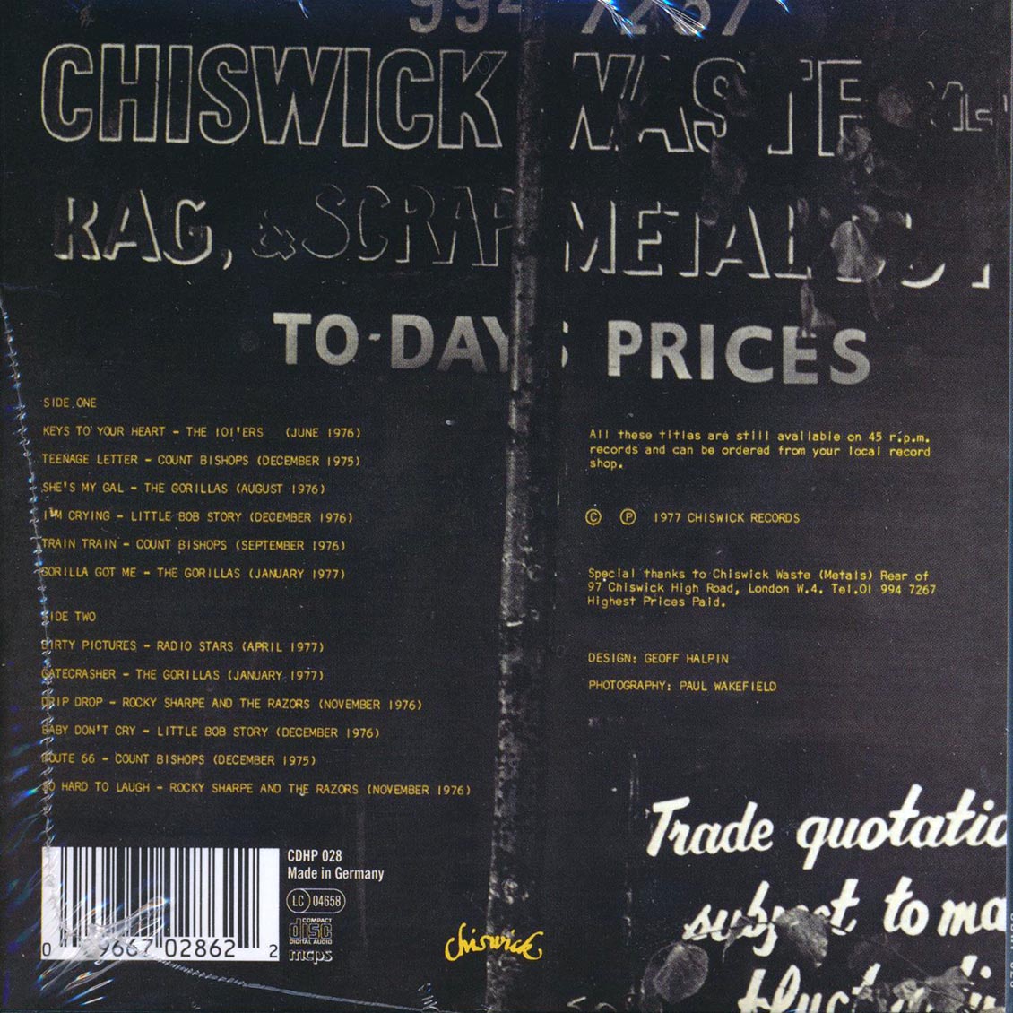 Various - Submarine Tracks & Fool's Gold: Chiswick Chartbusters Volume 1 Music CD