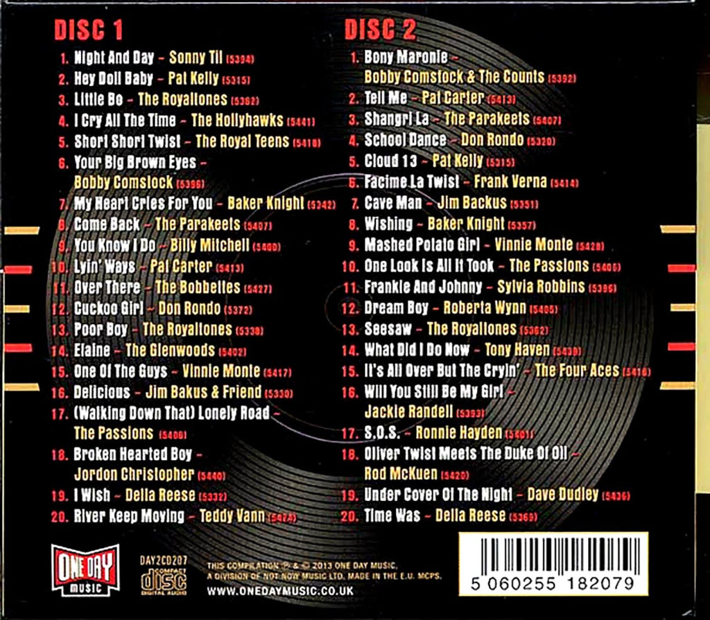 Various - Night And Day: The Jubilee Records Story 1958-1962 (40 tracks) (2xCD) (deluxe 3-fold digipak) Music CD