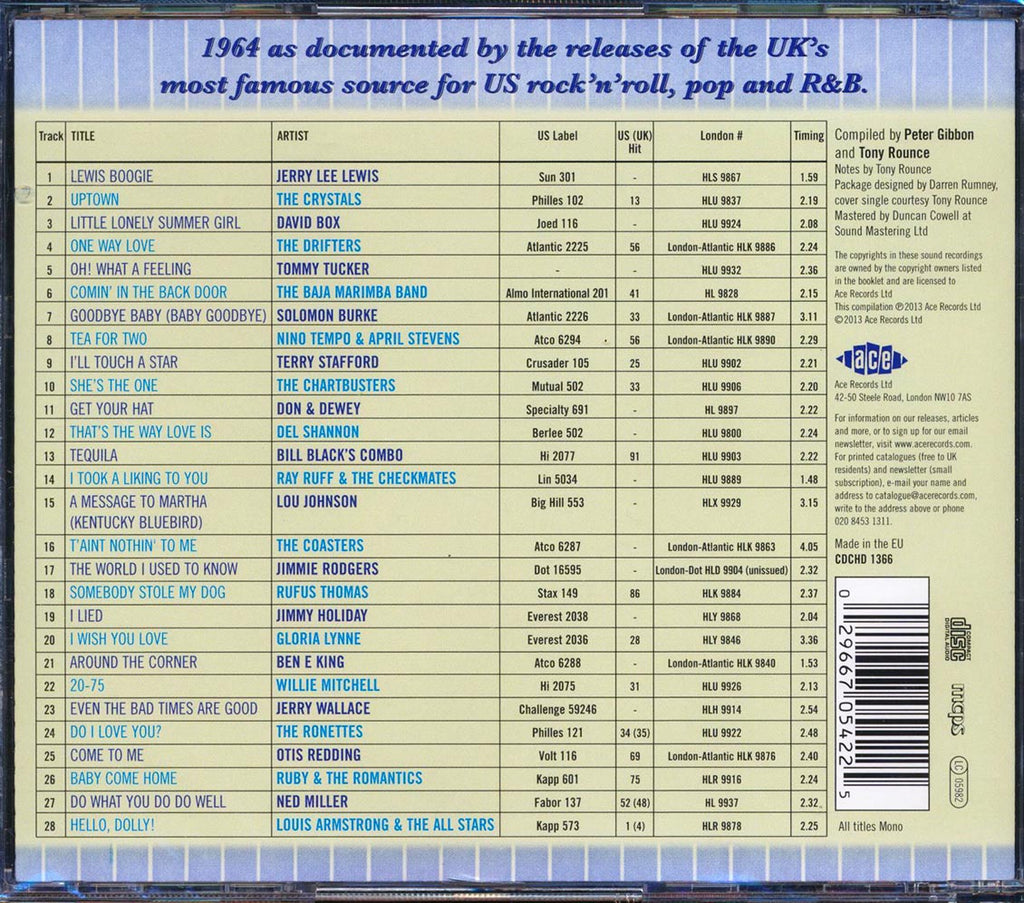 Various - The London American Label Year By Year: 1964 (28 tracks) Music CD