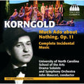 Korngold / University Of North Carolina / Mauceri - Much Ado About Nothing Op 11 - Music CD