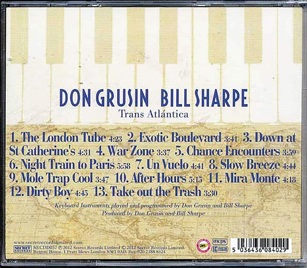 Don Grusin & Bill Sharpe - Trans Atlantica + Geography (2xCD) Music CD