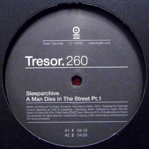 Sleeparchive - Man Dies In The Street: Part 1 - Vinyl Record