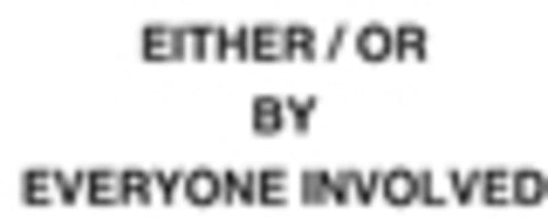 Everyone Involved - Either / Or - Vinyl Record