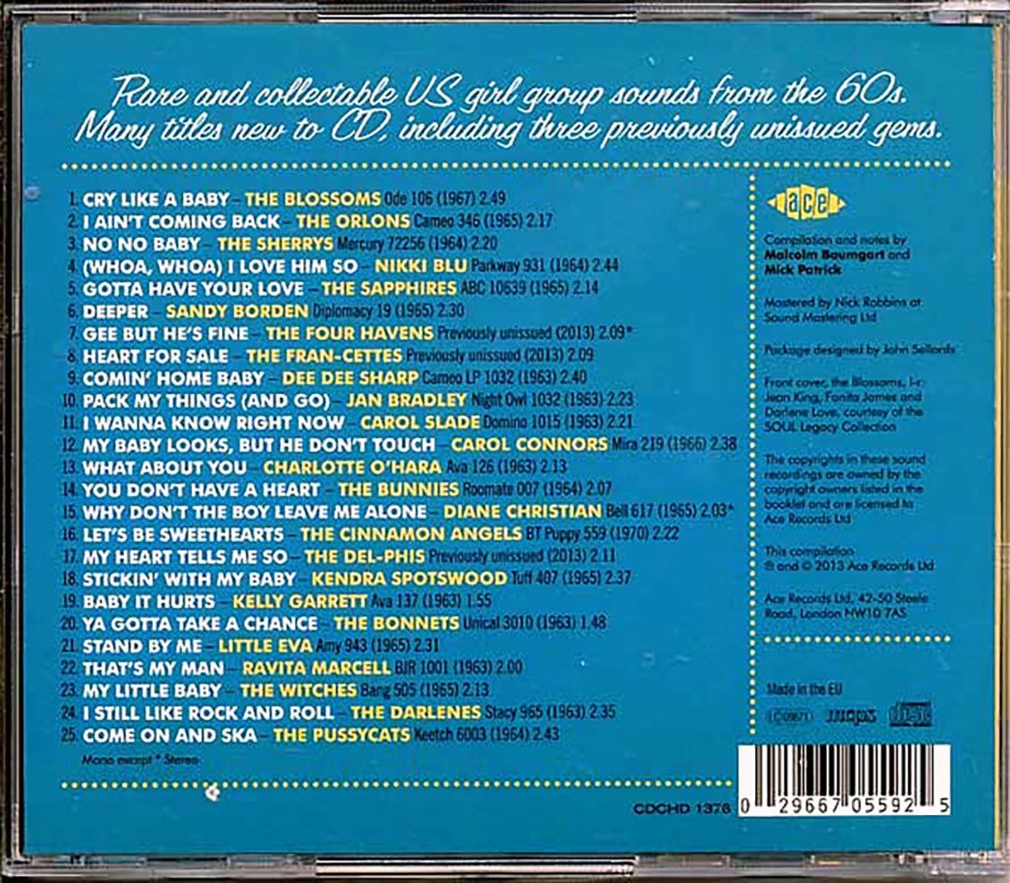 Various - Where The Girls Are Volume 8 (25 tracks) Music CD
