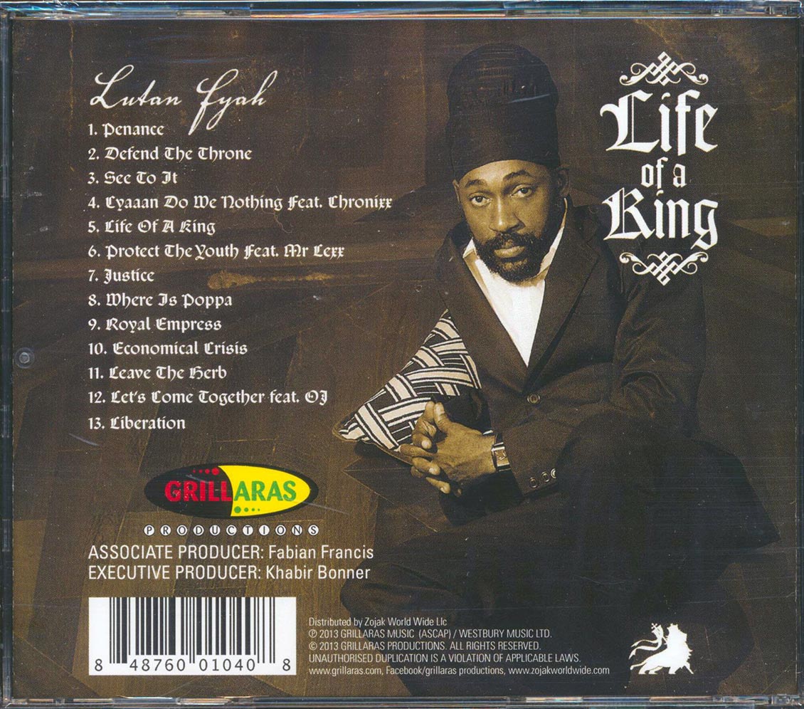 Lutan Fyah - Life Of A King Music CD