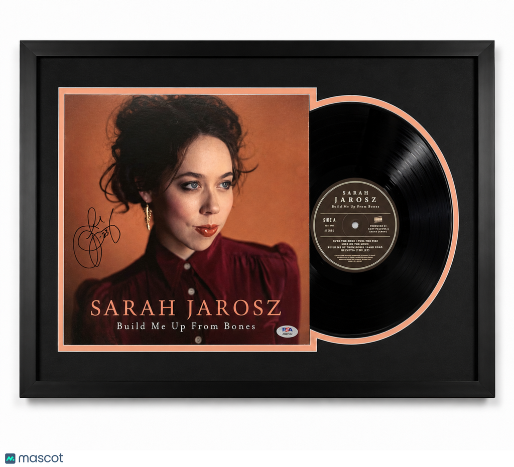 Sarah Jarosz Signed Build Me Up From Bones Framed Vinyl Album PSA