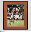 Calais Campbell Signed Miami Hurricanes Football 11x14 Custom Framed Photo PSA