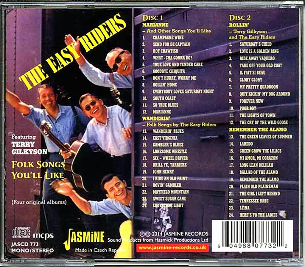 The Easy Riders, Terry Gilkyson - Folk Songs You'll Like (48 tracks) (2xCD) Music CD