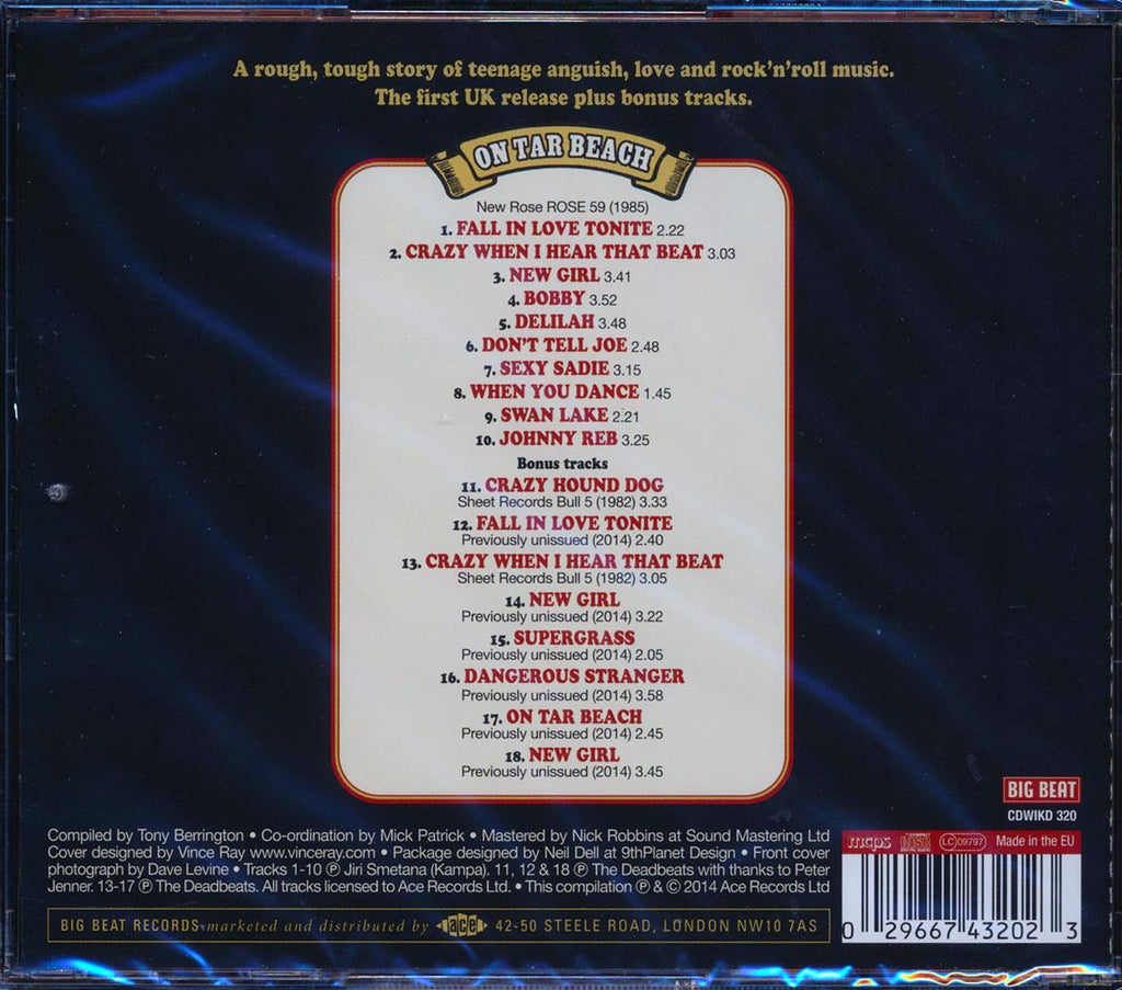 The Deadbeats - On Tar Beach Music CD