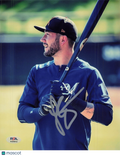 Jonathan Lucroy Milwaukee Brewers Signed 8x10 Photo PSA