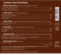 Nepomuceno / Krug / Florencio - Classical Music From Brazil - Music CD