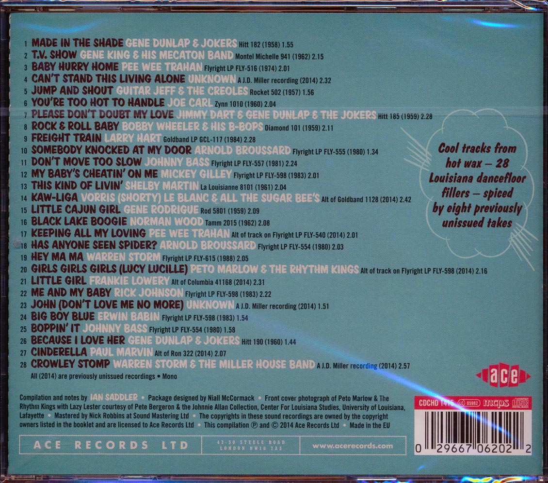 Various - Boppin' By The Bayou: Made In The Shade (28 tracks) Music CD