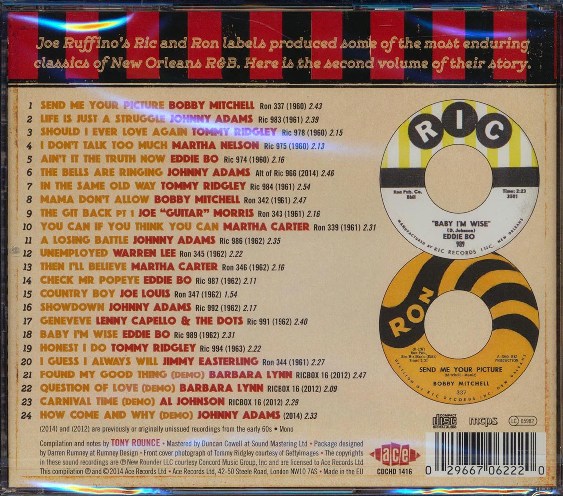 Various - Ain't It The Truth! The Ric & Ron Story Volume 2 (24 tracks) Music CD