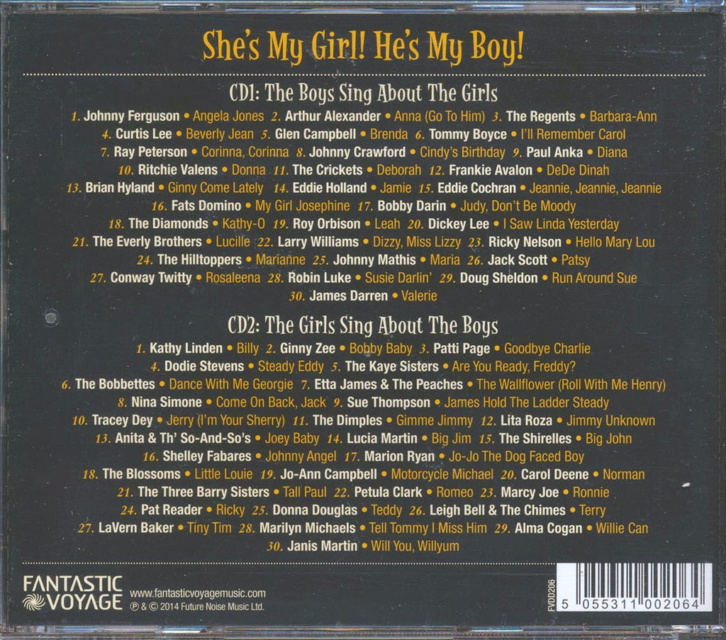 Various - She's My Girl! He's My Boy! (60 tracks) (2xCD) Music CD