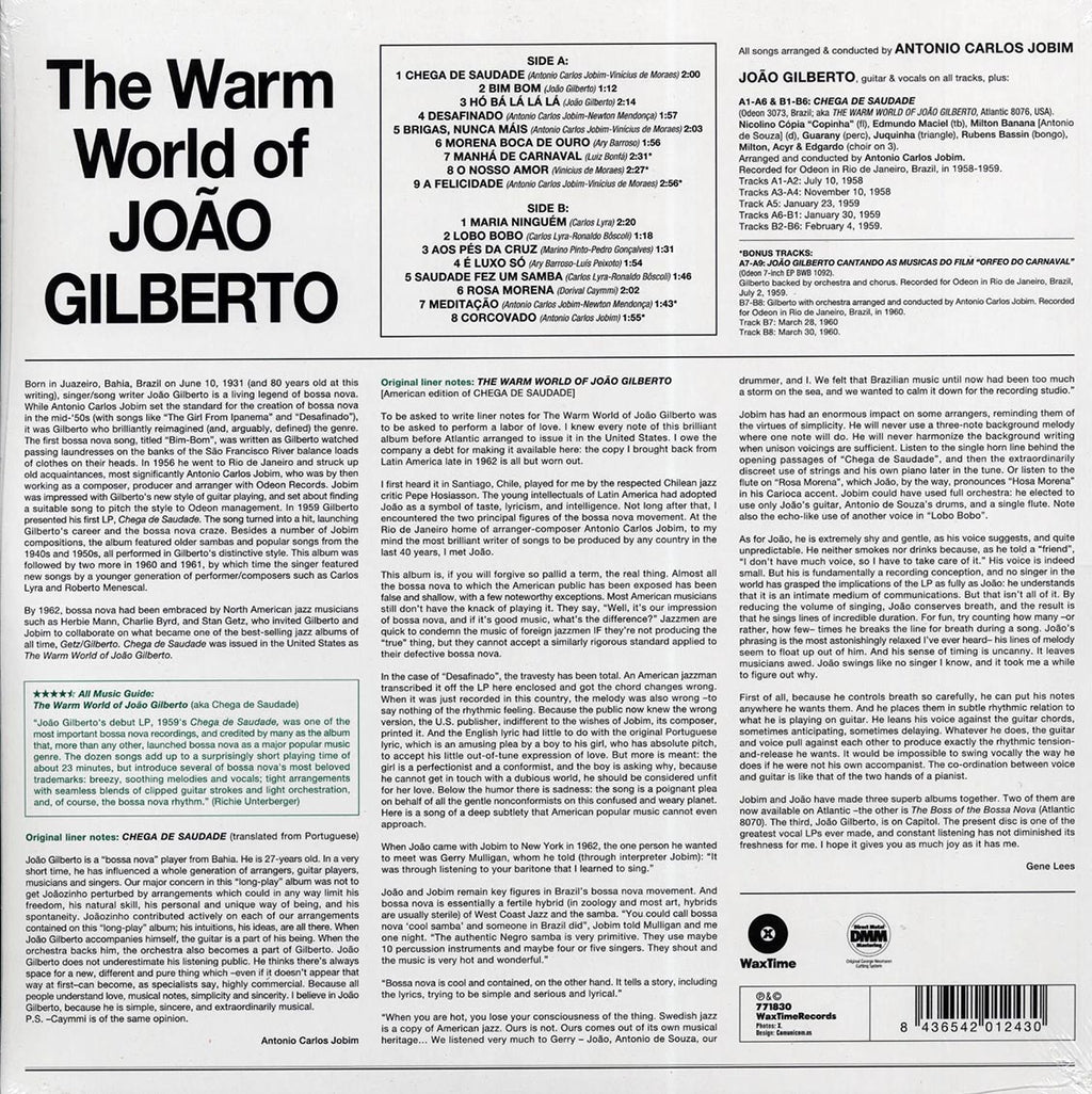 Joao Gilberto - The Warm World Of Joao Gilberto (+5 bonus tracks) (ltd. ed.) (180g) Vinyl Record
