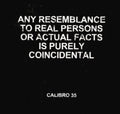 Calibro 35 - Any Resemblance To Real Persons Or Actual Facts Is - Music CD