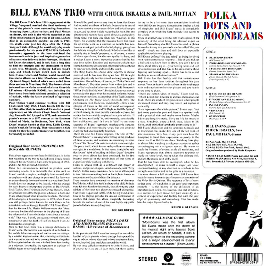 Bill Evans Trio - Polka Dots And Moonbeams (+bonus track) (ltd. ed.) (180g) Vinyl Record